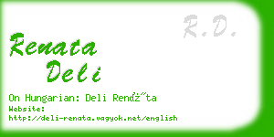 renata deli business card